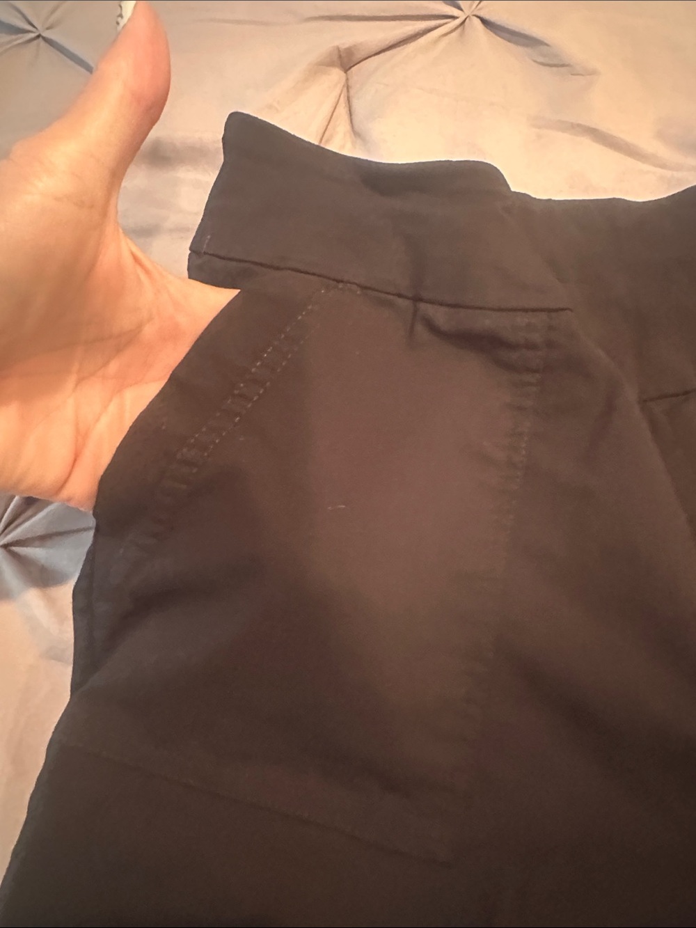 Bella Rose Closet Black Bermuda Shorts with Utility Pockets - Picture 3 of 5